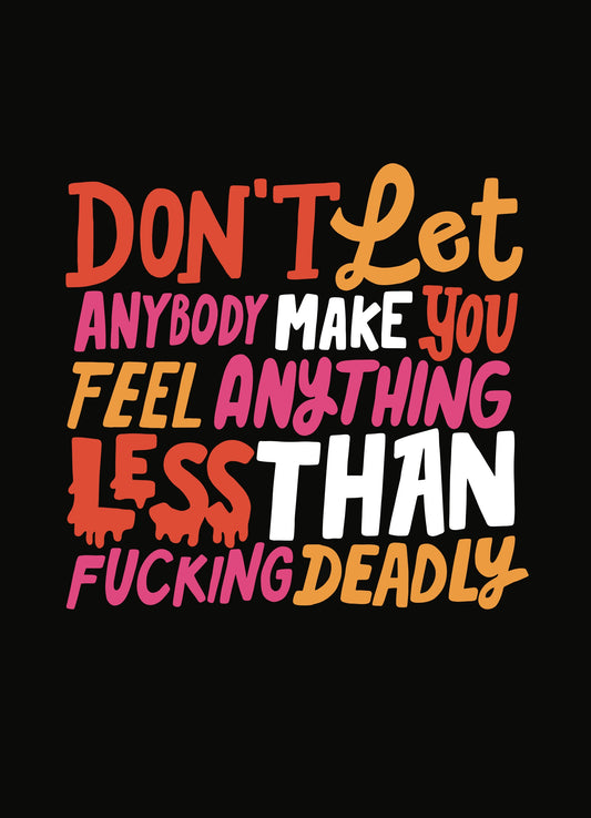 Don’t let anyone